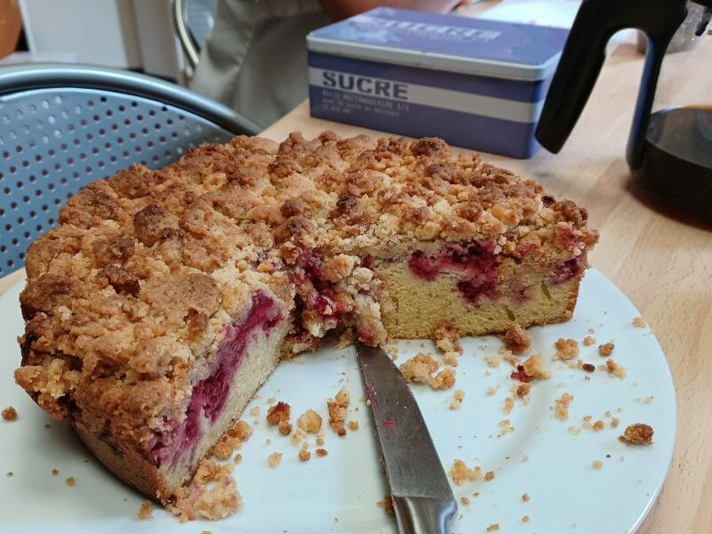 Cliquez pour zoomer ! Crumb cake framboises Thermomix par acad6