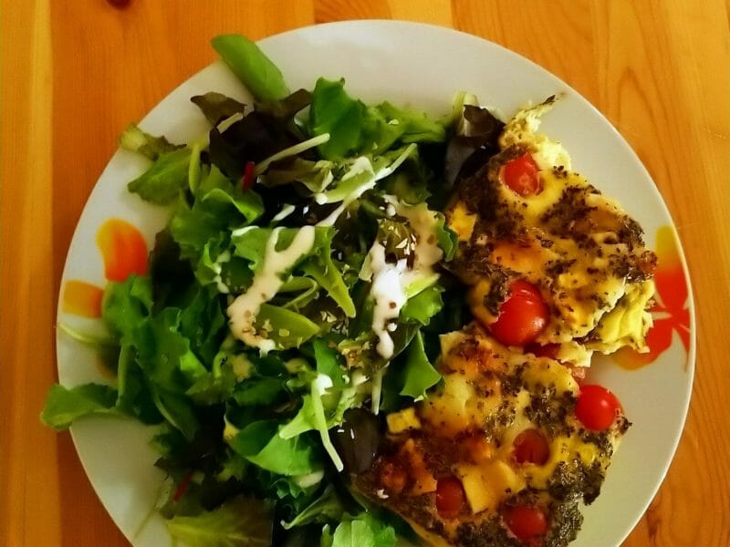 Cliquez pour zoomer ! Clafoutis tomates cerises et fromage de chèvre Thermomix par 🌟Blandine🌟