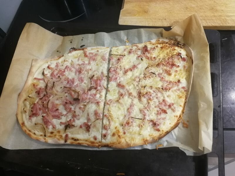 Cliquez pour zoomer ! Flammekueche traditionnelle Thermomix par marie-clementine