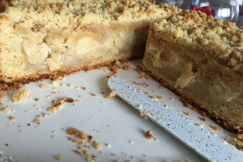 Cliquez pour zoomer ! Tarte aux pommes façon crumble Thermomix par ismeriefontaine