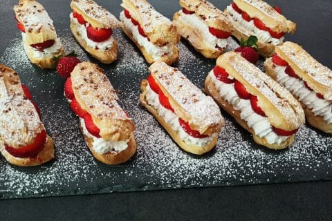 Cliquez pour zoomer ! Éclairs fraises chantilly Thermomix par nicolo70