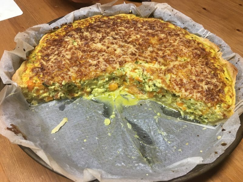 Cliquez pour zoomer ! Tarte courgettes et carottes Thermomix par delphine_110