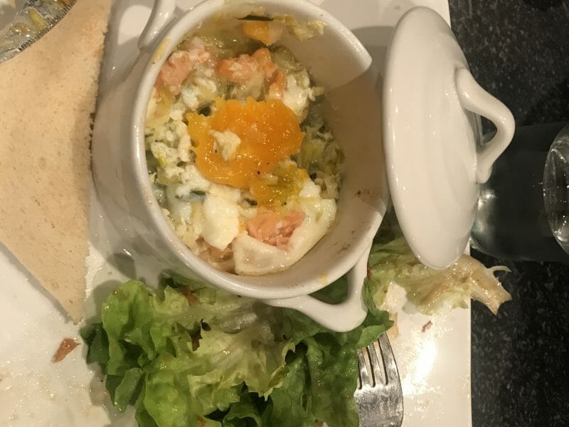 Cliquez pour zoomer ! Oeufs cocotte poireaux et saumon fumé Thermomix par alice_33
