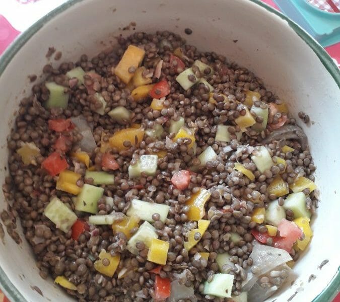 Cliquez pour zoomer ! Salade de lentilles Thermomix par Karine