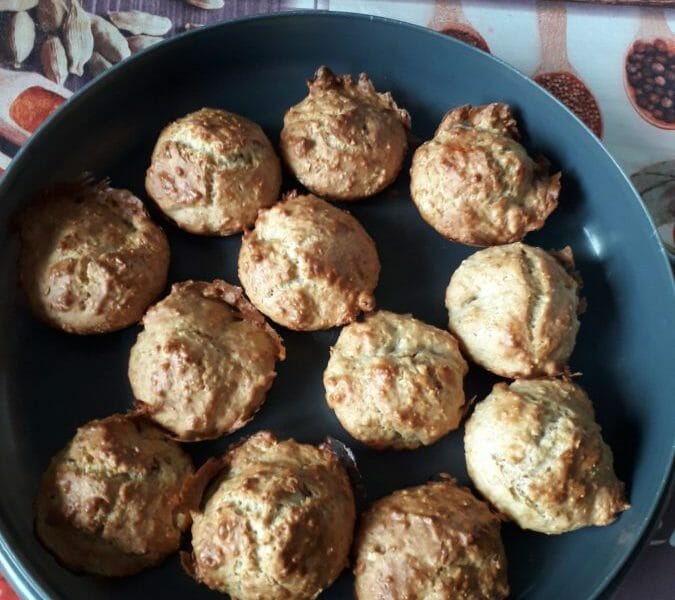 Cliquez pour zoomer ! Muffins au son d’avoine et aux pépites de chocolat Thermomix par Karine