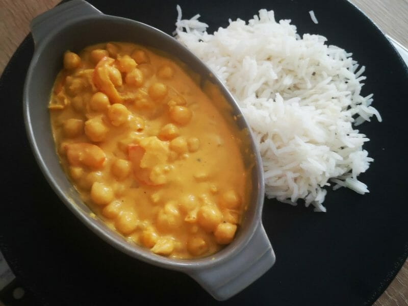 Cliquez pour zoomer ! Curry de pois chiches au lait de coco Thermomix par floflo1995