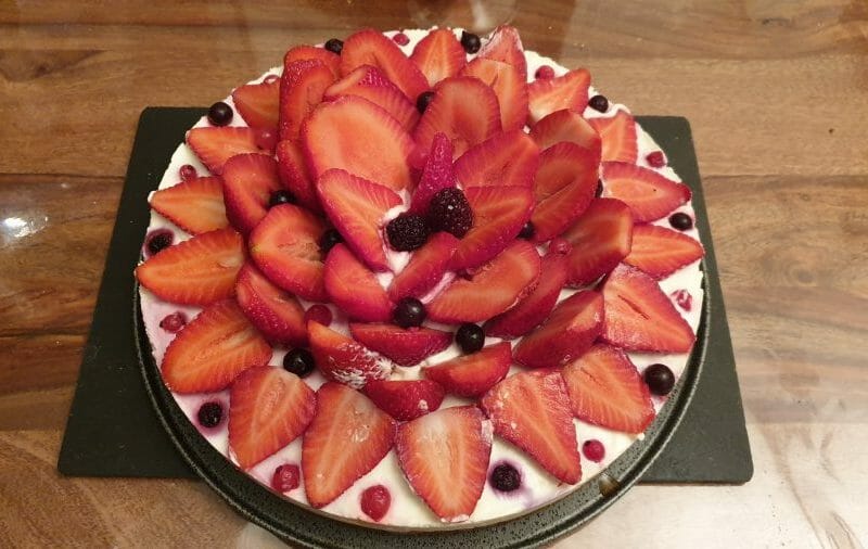 Cliquez pour zoomer ! Tarte aux fraises sans cuisson Thermomix par Ludi vine