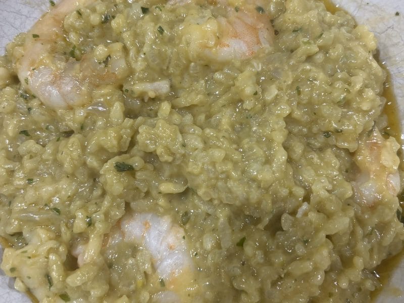 Cliquez pour zoomer ! Risotto aux crevettes et asperges Thermomix par jujubest