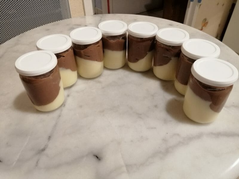 Cliquez pour zoomer ! Crème dessert au deux saveurs Thermomix par maelbubu