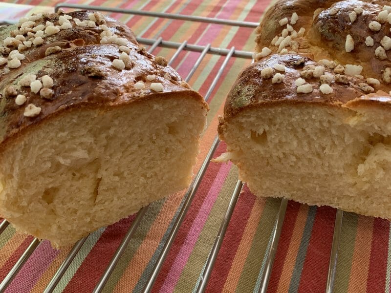 Cliquez pour zoomer ! Brioche tressée à la mie filante Thermomix par ladylay14