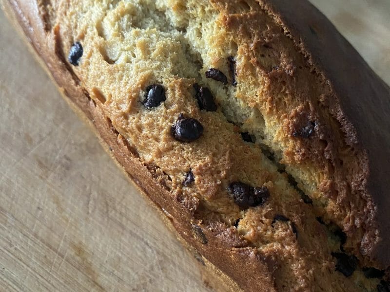 Cliquez pour zoomer ! Cake banane et pépites de chocolat Thermomix par ju59140