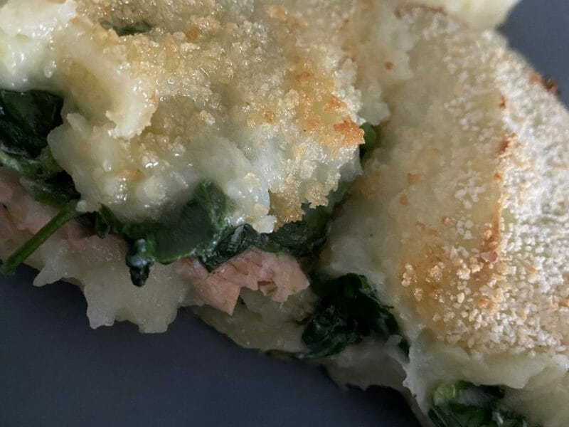 Cliquez pour zoomer ! Parmentier de saumon aux épinards Thermomix par ju59140