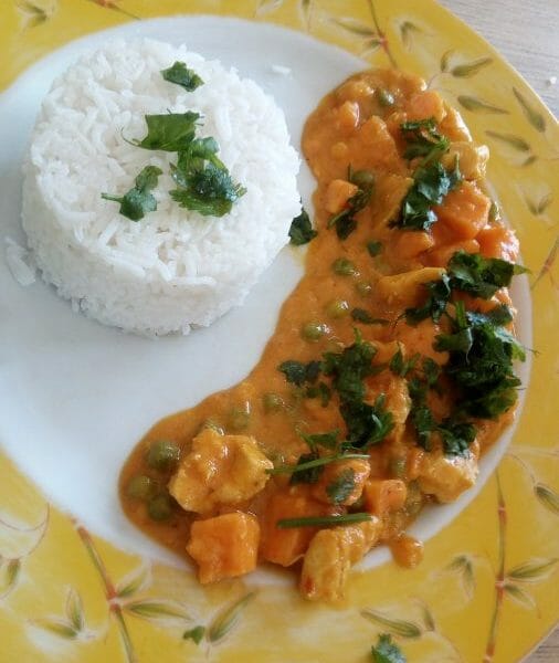 Cliquez pour zoomer ! Curry de poulet aux patates douces Thermomix par ninie2004