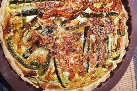 Cliquez pour zoomer ! Quiche poivrons et courgettes Thermomix par didinebrune