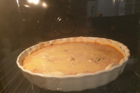 Cliquez pour zoomer ! Tarte au thon, tomate et moutarde Thermomix par Jn
