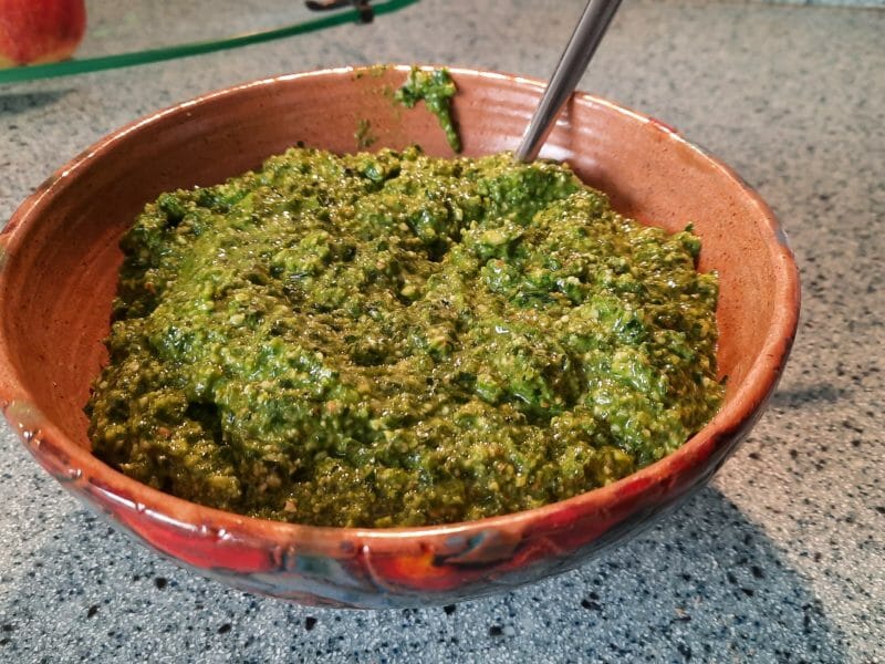 Cliquez pour zoomer ! Pesto d’épinards Thermomix par anny7