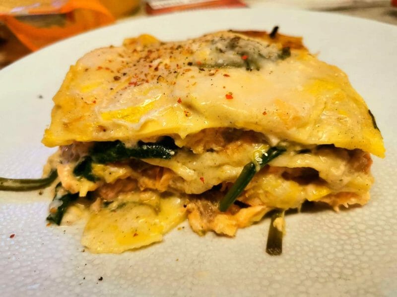 Cliquez pour zoomer ! Lasagnes au saumon et poireaux Thermomix par ceddu66