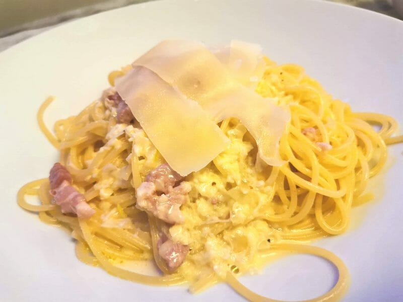 Cliquez pour zoomer ! Pâtes carbonara Thermomix par ceddu66