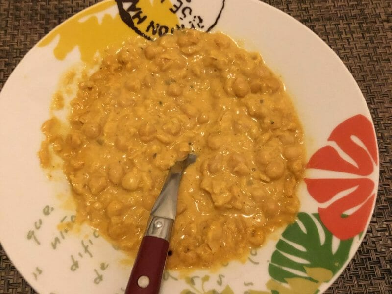 Cliquez pour zoomer ! Curry de pois chiches au lait de coco Thermomix par mano0n
