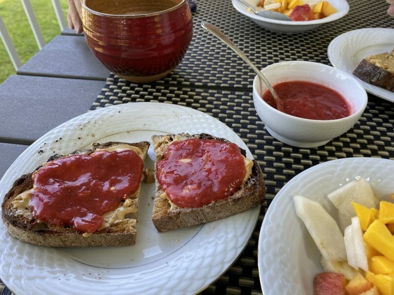 Cliquez pour zoomer ! Compote fraise rhubarbe Thermomix par Jean-François