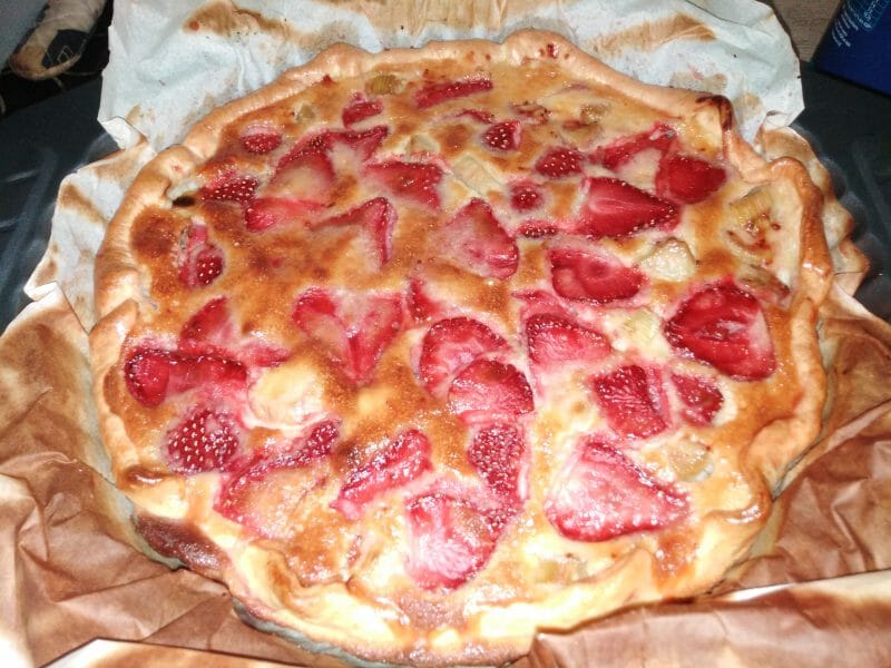 Cliquez pour zoomer ! Tarte à la rhubarbe Thermomix par lilie13400