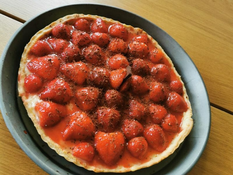 Cliquez pour zoomer ! Tarte aux fraises Thermomix par diaul46