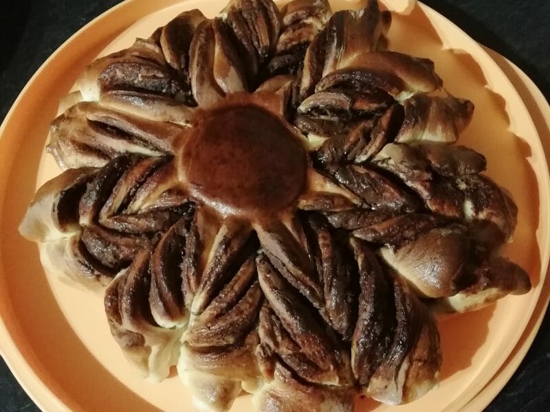 Cliquez pour zoomer ! Brioche étoilée au Nutella Thermomix par Lud.Txr