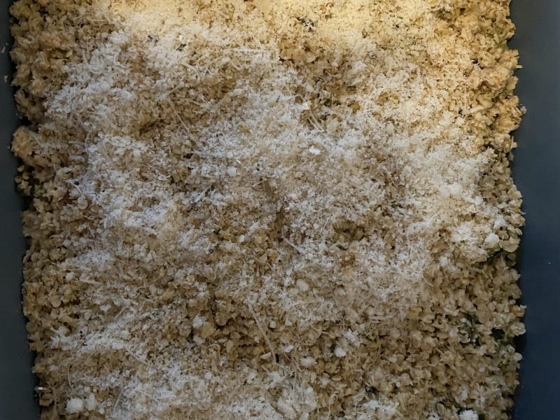 Cliquez pour zoomer ! Crumble courgettes, basilic et parmesan Thermomix par marina_51