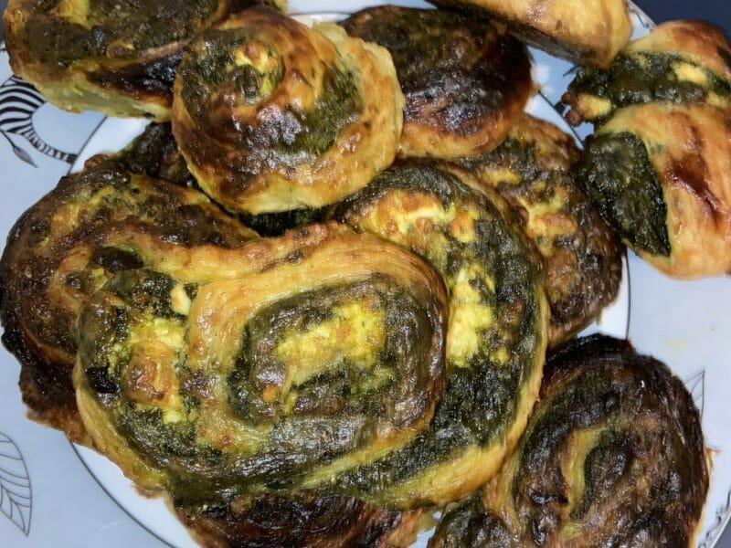 Cliquez pour zoomer ! Spirales feuilletées épinards et feta Thermomix par missmimi67