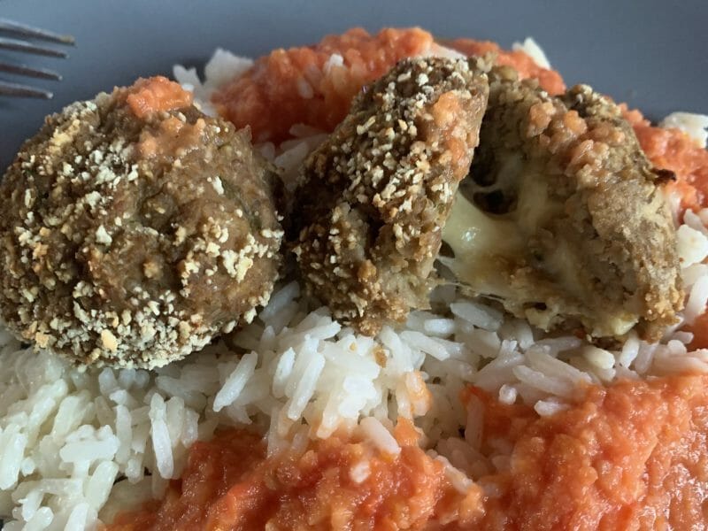 Cliquez pour zoomer ! Boulettes d’aubergines aux pois chiches Thermomix par noe64