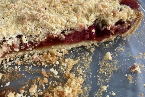 Cliquez pour zoomer ! Tarte aux cerises façon crumble Thermomix par steph_57