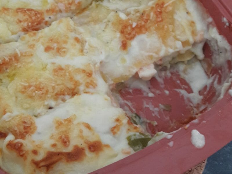 Cliquez pour zoomer ! Lasagnes au saumon et poireaux Thermomix par alinebu@hotmail.com