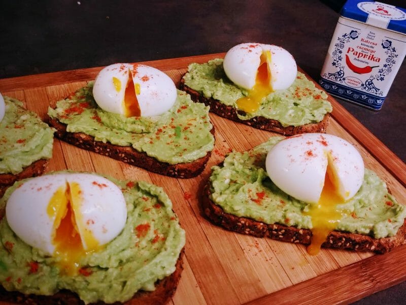 Cliquez pour zoomer ! Tartine avocat et oeuf mollet Thermomix par clara_19