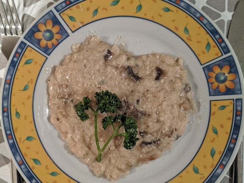 Cliquez pour zoomer ! Risotto au gorgonzola et champignons Thermomix par juliette1226