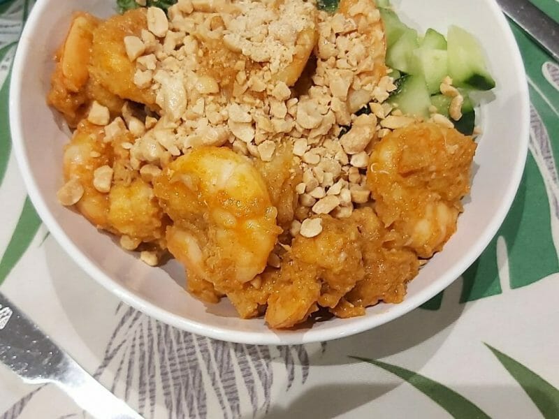 Cliquez pour zoomer ! Bo Bun de crevettes marinées Thermomix par lilipink1