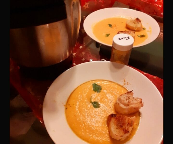 Cliquez pour zoomer ! Velouté de carottes au curry Thermomix par noalou27