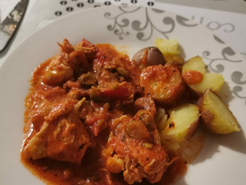 Cliquez pour zoomer ! Sauté de poulet au chorizo Thermomix par mamandy