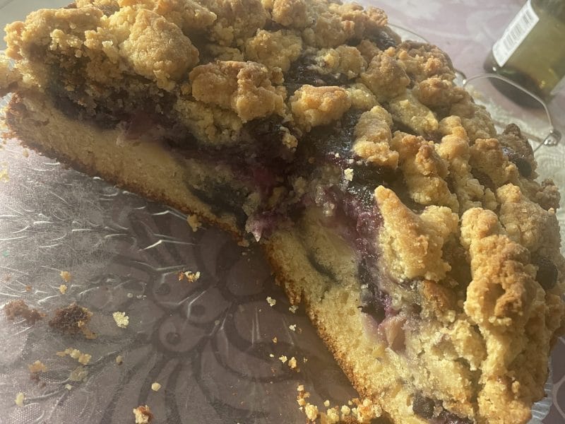 Cliquez pour zoomer ! Crumb cake framboises Thermomix par celinepoupy