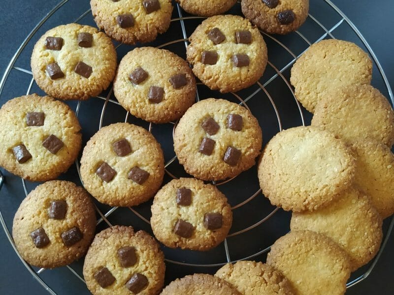 Cliquez pour zoomer ! Biscuits aux flocons d’avoine et amandes Thermomix par celinepoupy