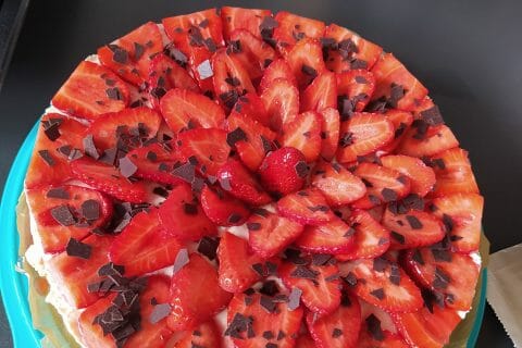 Cliquez pour zoomer ! Tarte aux fraises sans cuisson Thermomix par celinepoupy