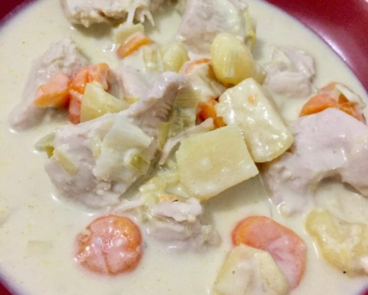 Cliquez pour zoomer ! Blanquette de dinde au bleu d’auvergne Thermomix par Carikill