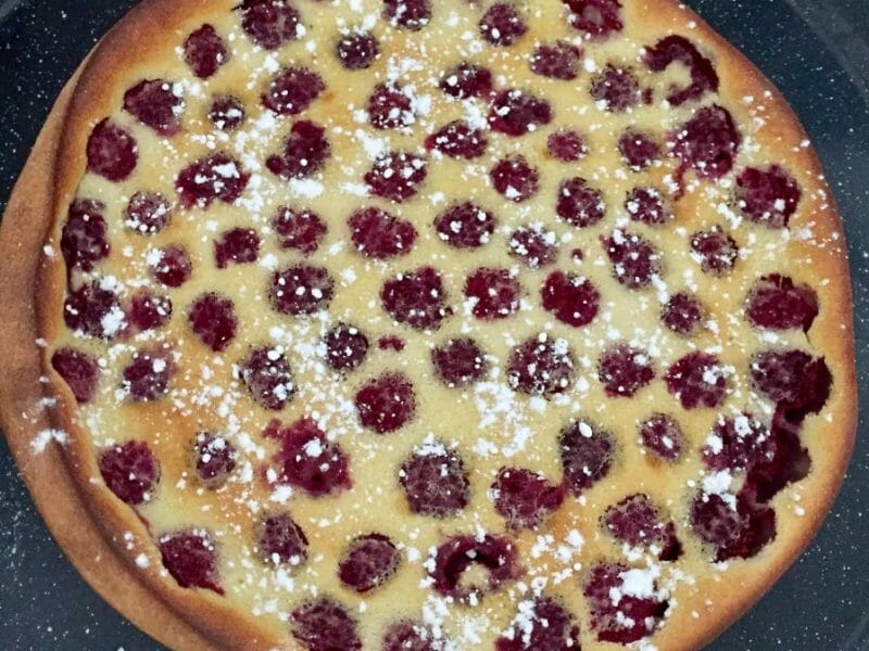 Cliquez pour zoomer ! Clafoutis aux framboises Thermomix par Carikill