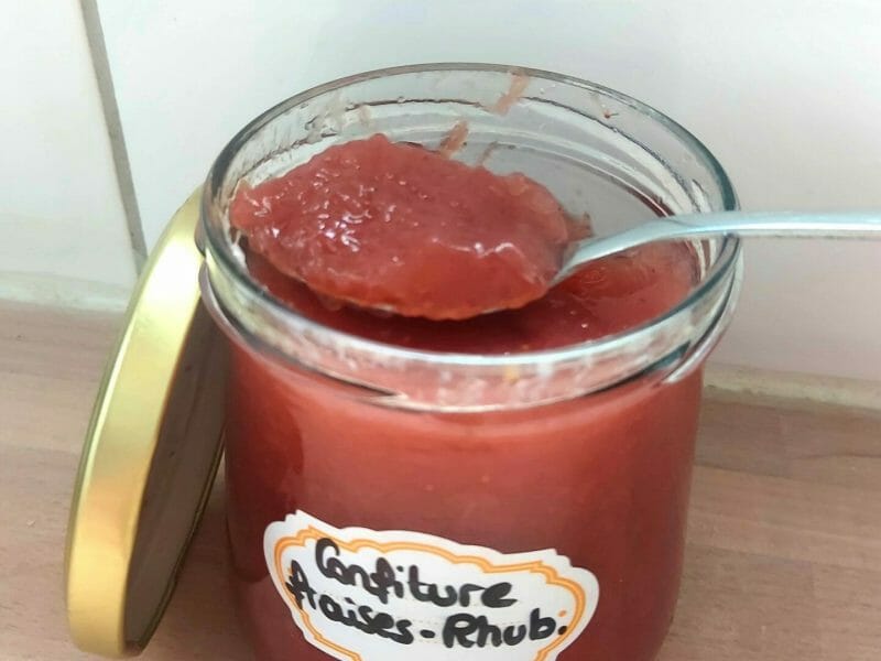 Cliquez pour zoomer ! Confiture fraise rhubarbe Thermomix par Gaelle101214