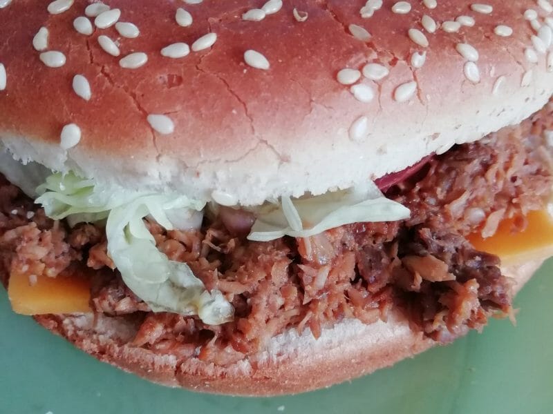 Cliquez pour zoomer ! Burger d’effiloché de porc Thermomix par emmie63