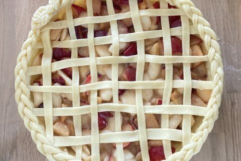 Cliquez pour zoomer ! Tarte aux prunes et poires Thermomix par lucinda_1