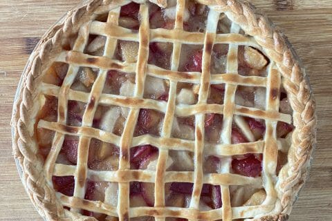 Cliquez pour zoomer ! Tarte aux prunes et poires Thermomix par lucinda_1