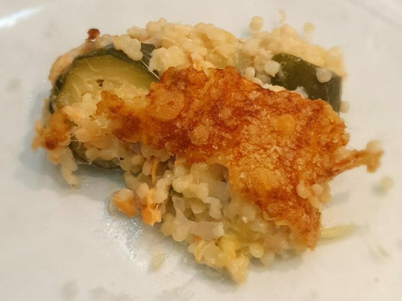 Cliquez pour zoomer ! Gratin de perles, saumon et courgettes Thermomix par EmiPRT