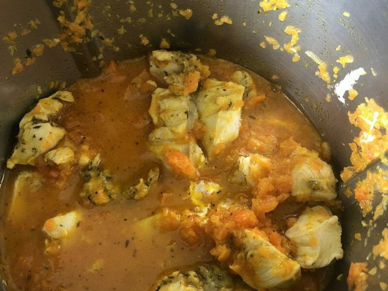Cliquez pour zoomer ! Bouchées de poulet aux carottes Thermomix par rachel_22