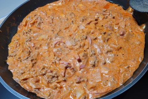 Cliquez pour zoomer ! Casserole de patates douces à la viande hachée et fêta Thermomix par kriss2004