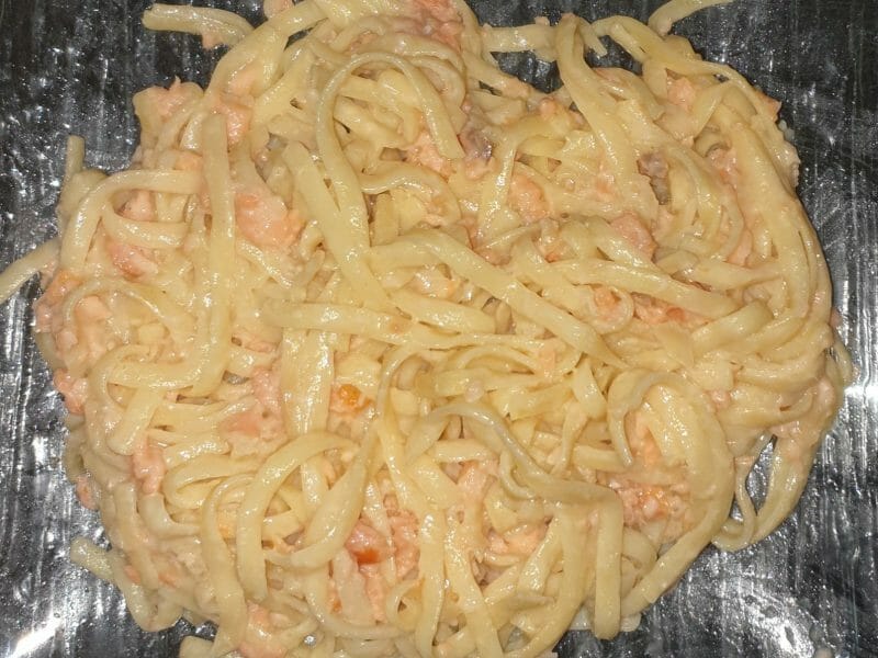 Cliquez pour zoomer ! Spaghettis au saumon fumé Thermomix par stephanie_ad